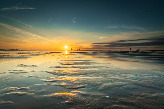 Texel The Netherlands Sunset at sea photograph © 2020 Iris Borst